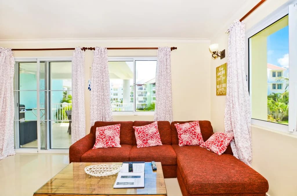 Bright apartment interior at Playa Turquesa